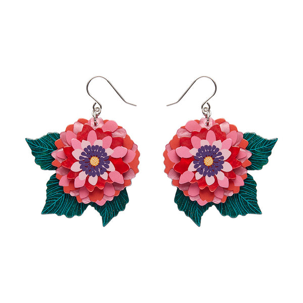 Dazzling Dahlia Drop Earrings