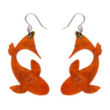 Playing Koi Drop Earrings