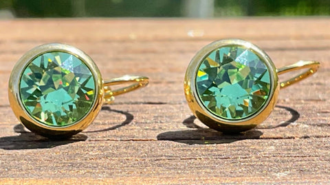 Swarovski on sale peridot earrings